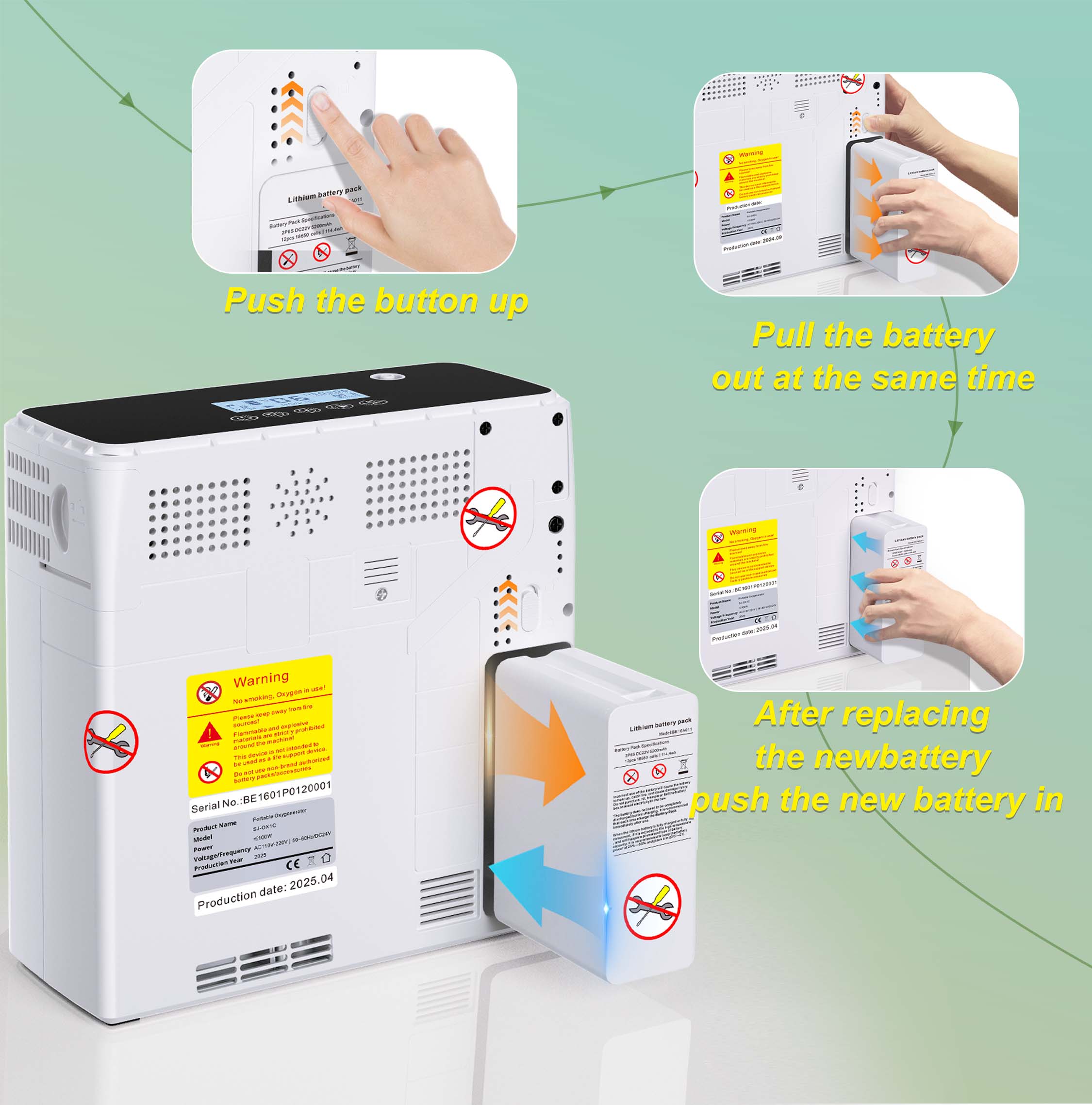 1-6L Adjustable Portable Oxygen Concentrator