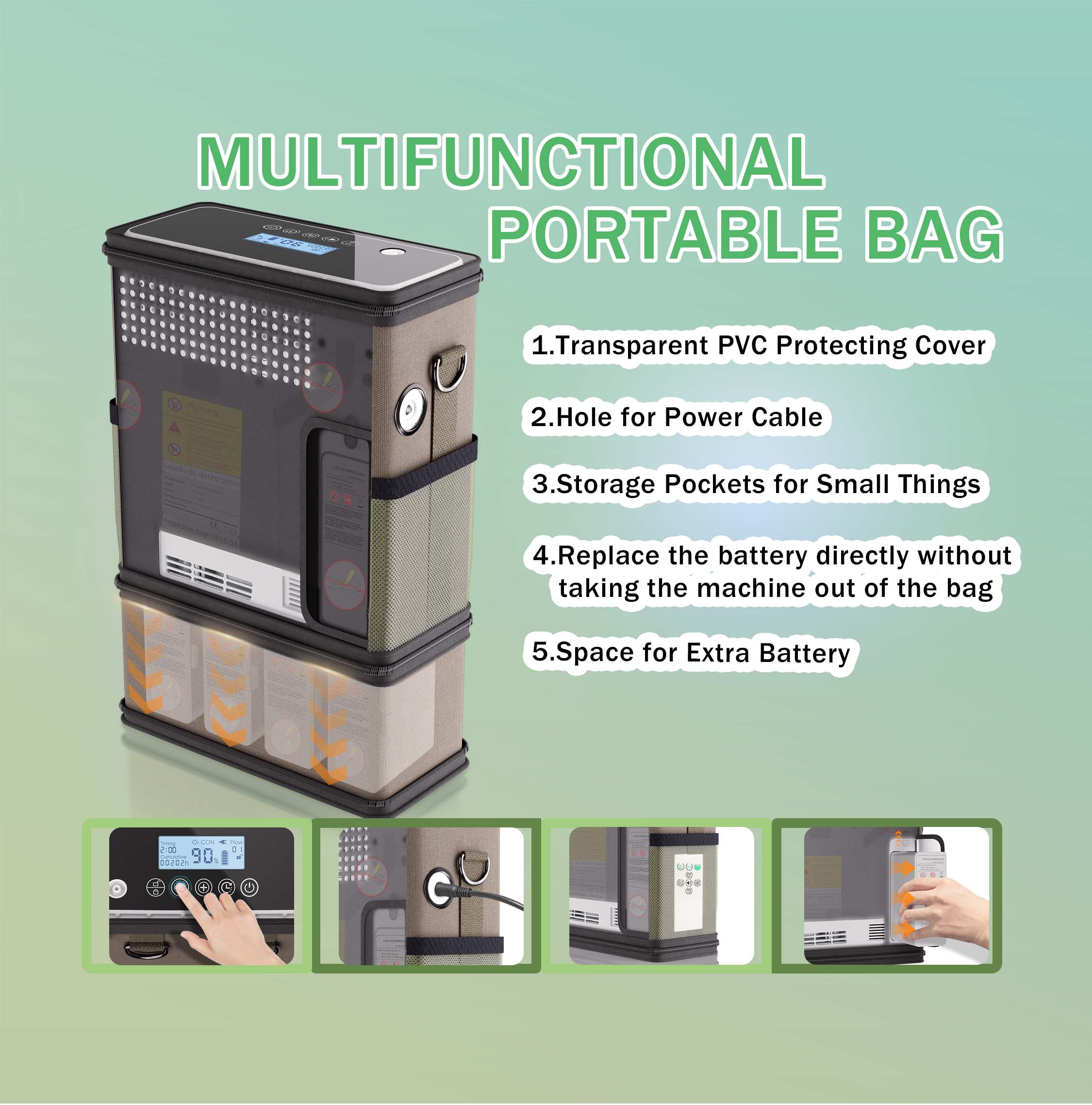 1-6L Adjustable Portable Oxygen Concentrator
