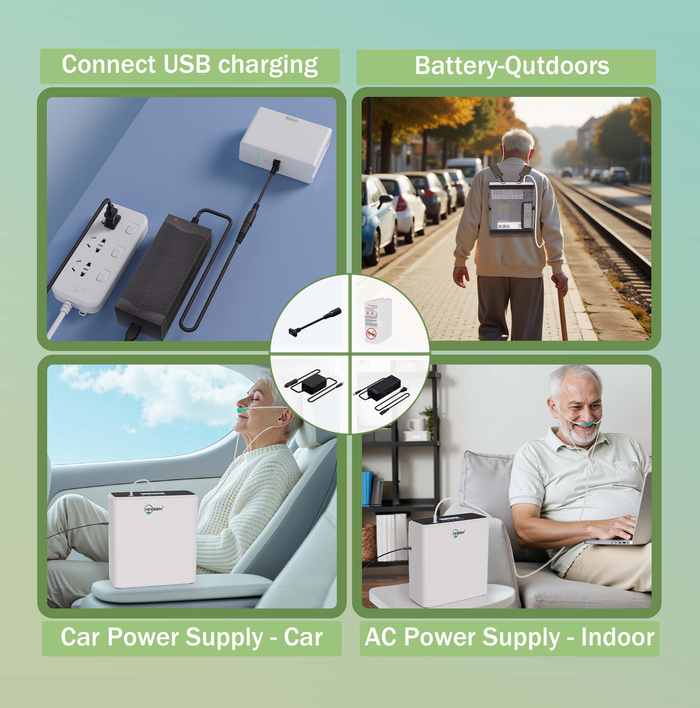 1-6L Adjustable Portable Oxygen Concentrator